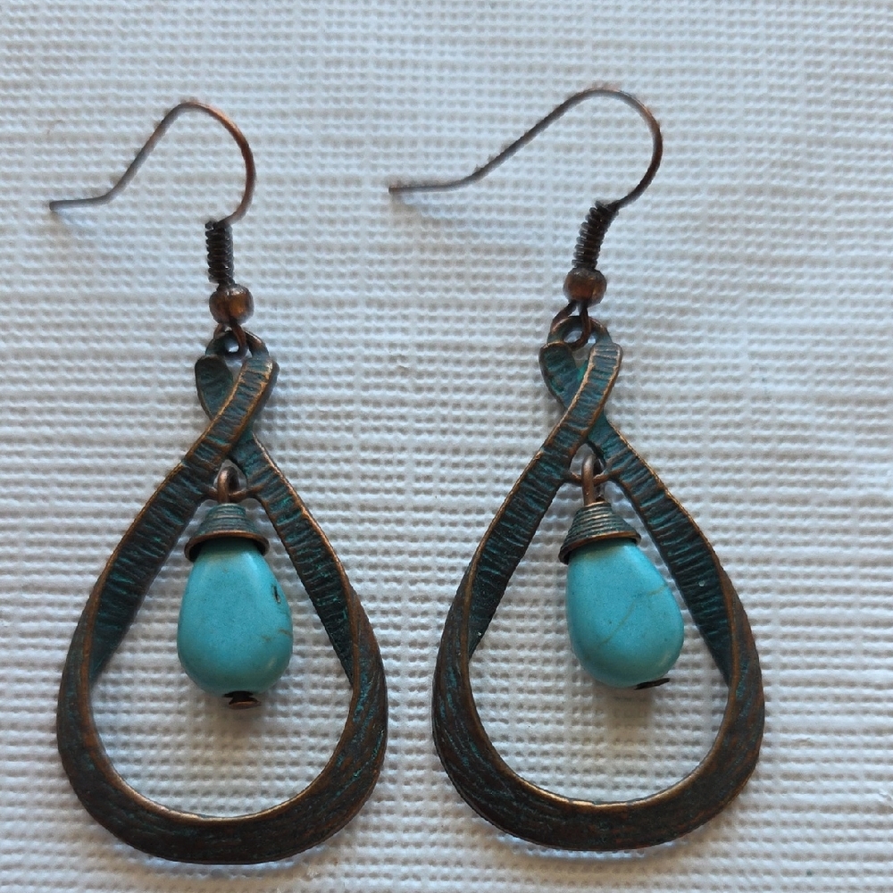 Turquoise Teardrop Earrings